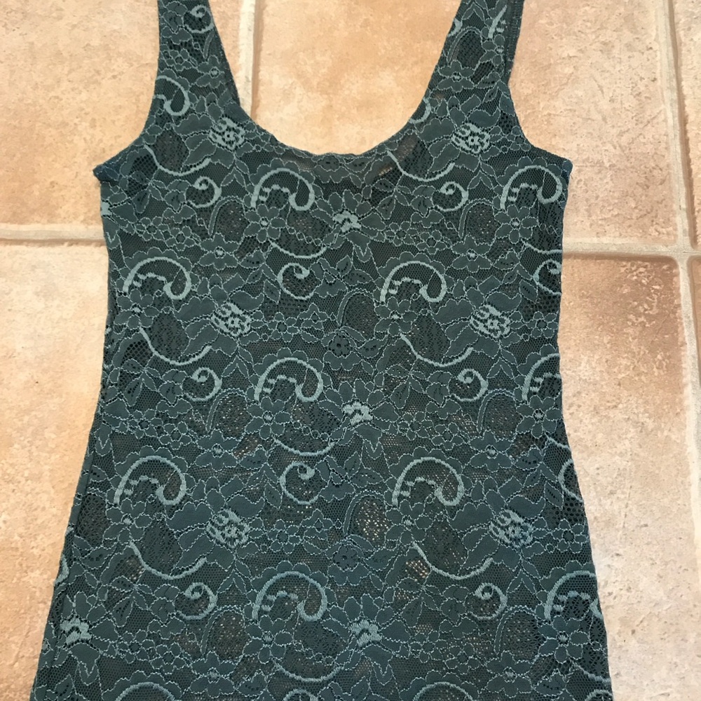 Talula Teal Lace  Top